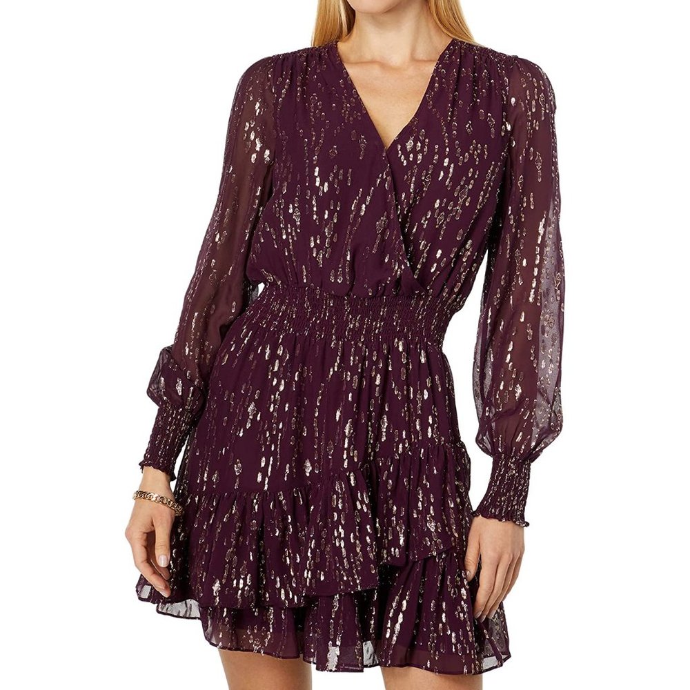 NWT Lilly Pulitzer Size 10 Cristiana Dress in Cherry Ganache Fish Clip Chiffon